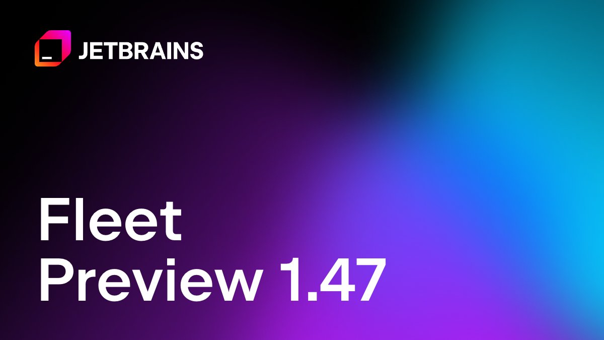 🌟 Fleet Preview Update 1.47 is out! This release brings:

🗂️ Folding support for multiline comments
✨ New AI chat functionality
🧭 A navigation bar in the Text Search preview window

Learn more about this release:
jb.gg/gxu1o1