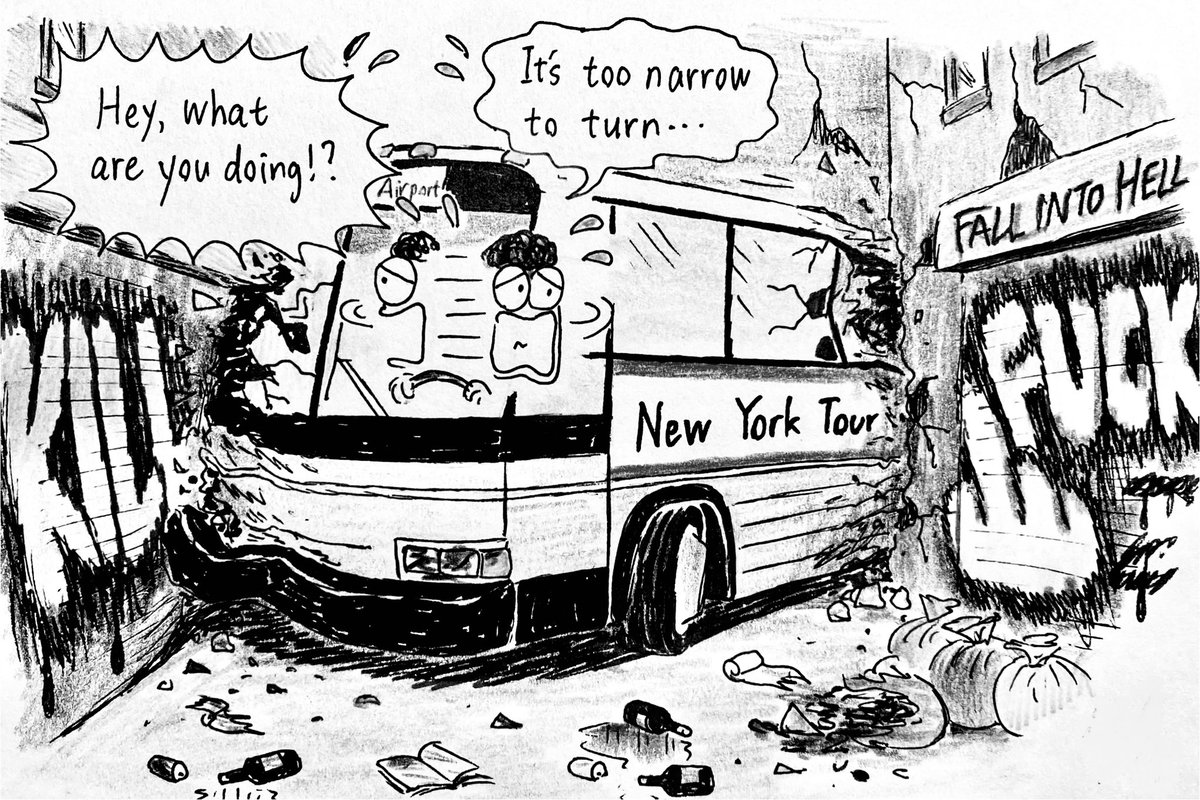 yosh34291's tweet photo. If I’m a bus driver…😂😂😂
#cartoon #cartoons #cartoonist #cartooning #cartoondrawing #cartoonart #cartoonillustration #cartoonarts #funny #funnyjokes #funnystory #funnystories #police #policeofficer #parkingviolation #english #englishcartoon #englishcartoons #englishlanguage https://t.co/sYpyaXFeRA