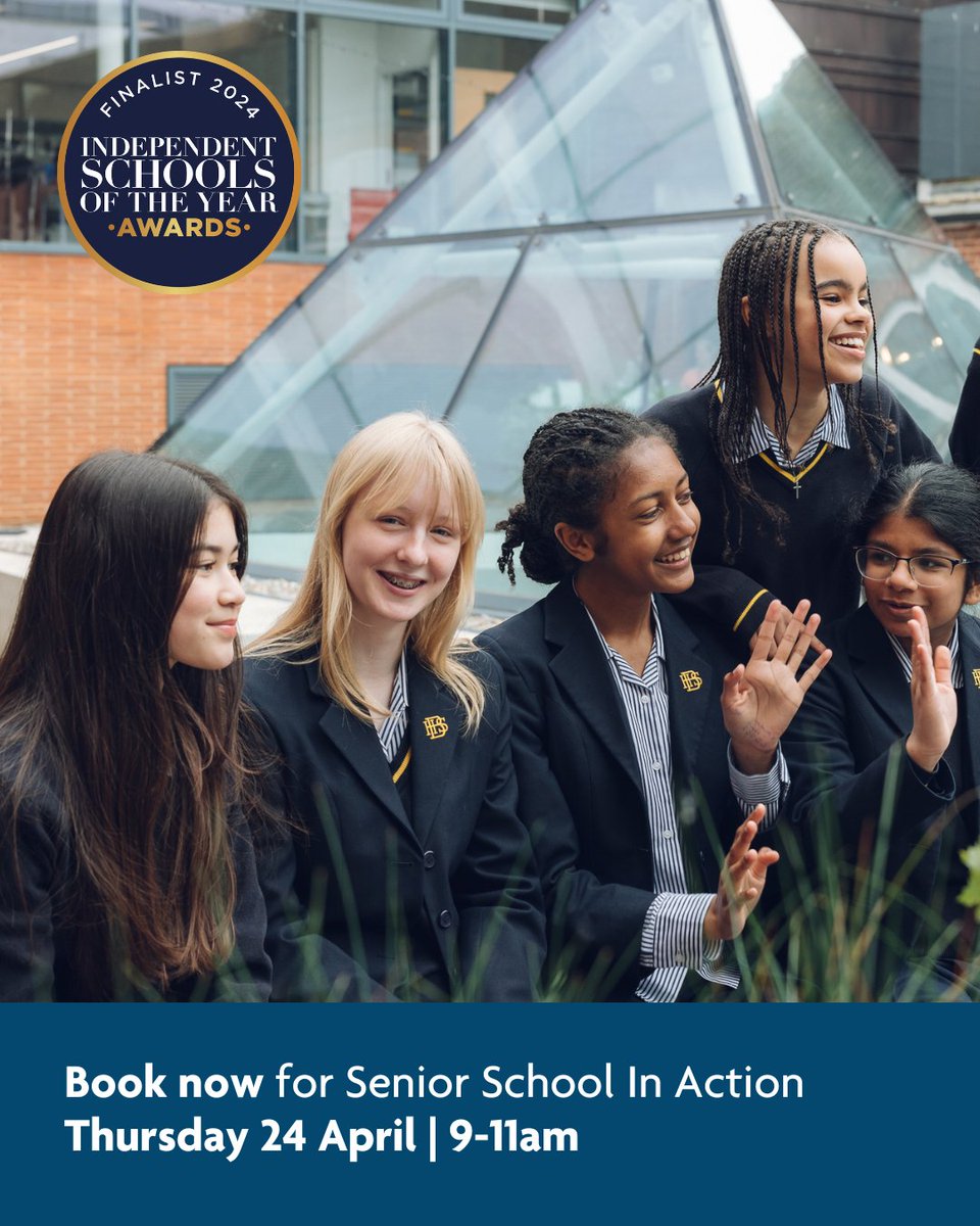 Join us for our next Senior School In Action Morning, Thurs 24 April, 9-11am. Visit our Open Days page to book👉🏼 bit.ly/4eR6YSH. Come and see what makes Blackheath High School a Finalist for Independent Girls’ School of the Year 2024. #girlseducation
👉🏼Follow us on insta