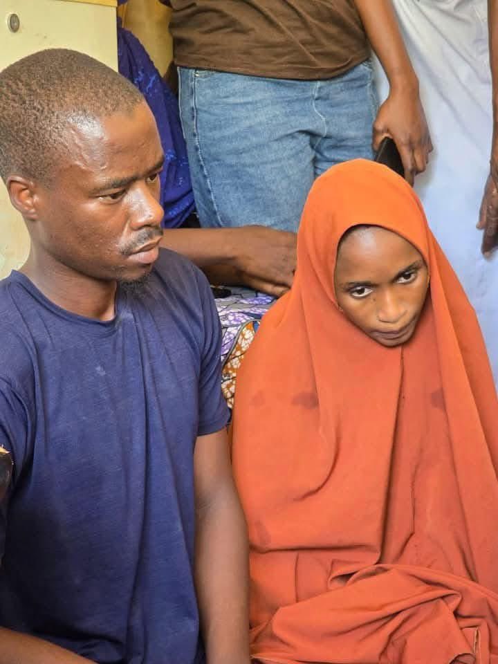 He was finally arrested together with his wife for flogging a school girl with a thick stick while the wife recording the assault