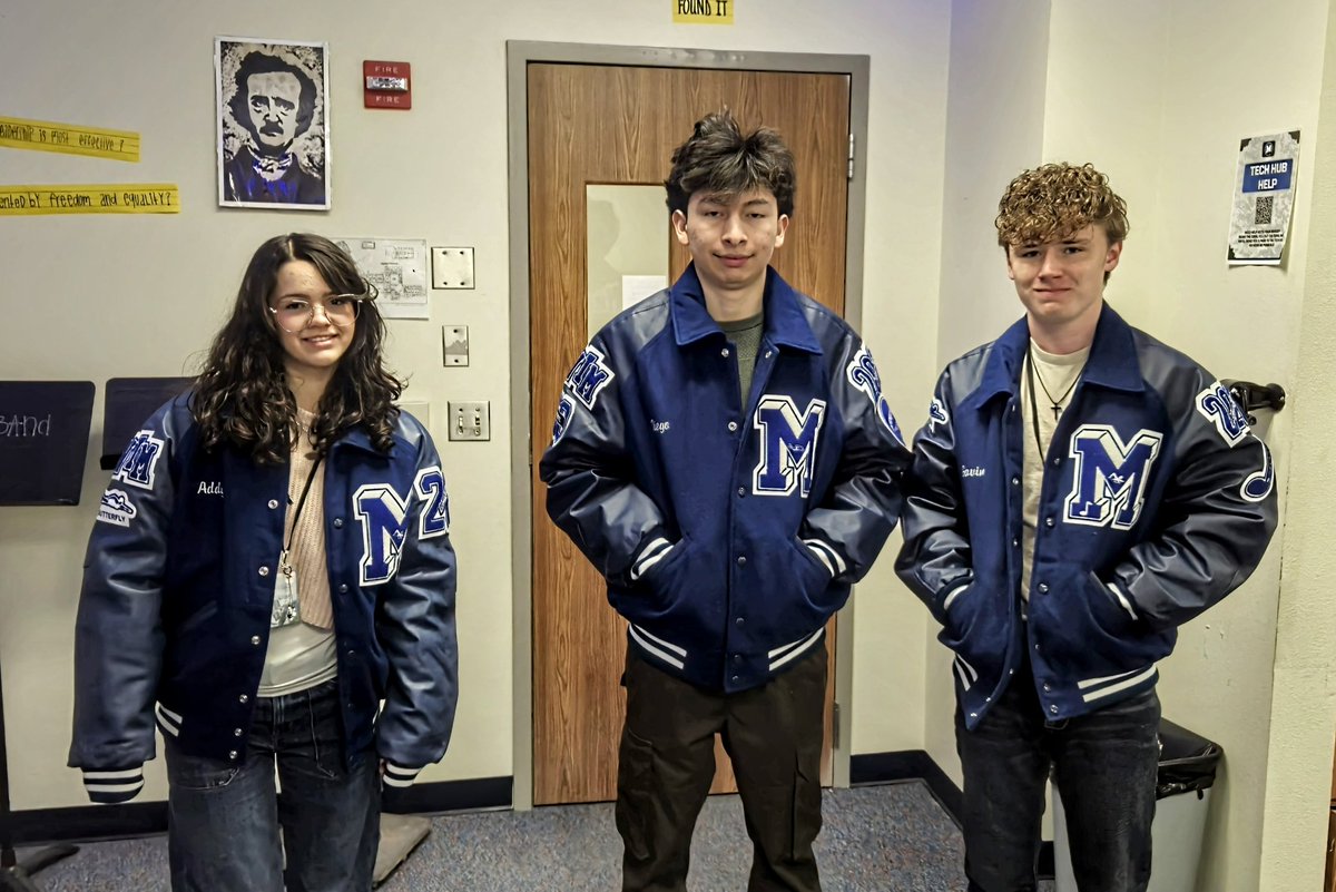 MidlothianSwims's tweet photo. Congratulations Addy, Diego, and Gavin for earning your jackets this season. We are truly proud of you and all you are achieving.  #MISDProud #LetterJackets #PantherPride #BuildingALegacy https://t.co/uFzbvgmOk0