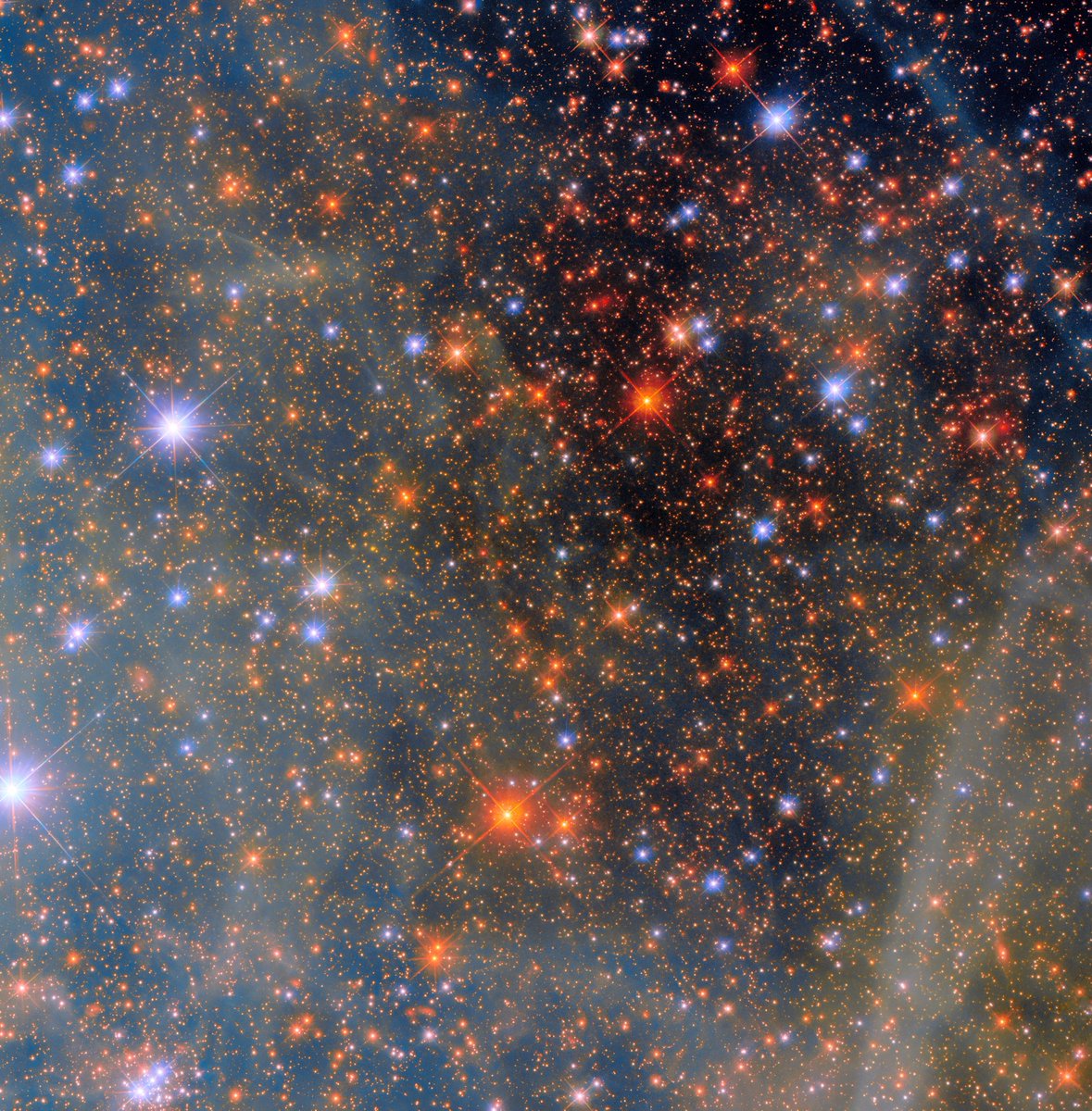Say hello to one of our Milky Way’s neighbors! 👋

This new #HubbleFriday image peers into the Small Magellanic Cloud, a dwarf galaxy located about 200,000 light-years away.

Read more: go.nasa.gov/4hv9RbX