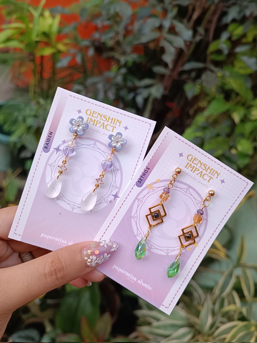 paperblissph's tweet photo. ~ Genshin Impact Inspired Earrings for Cosplay Carnival ✨

📌Table FB-01

See you guys! 🫶🏻🩷

#genshinimpact #jewelryph https://t.co/D1ATdOzk69