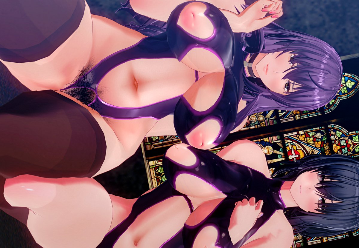 よく見るとヴァンパイア母娘… 