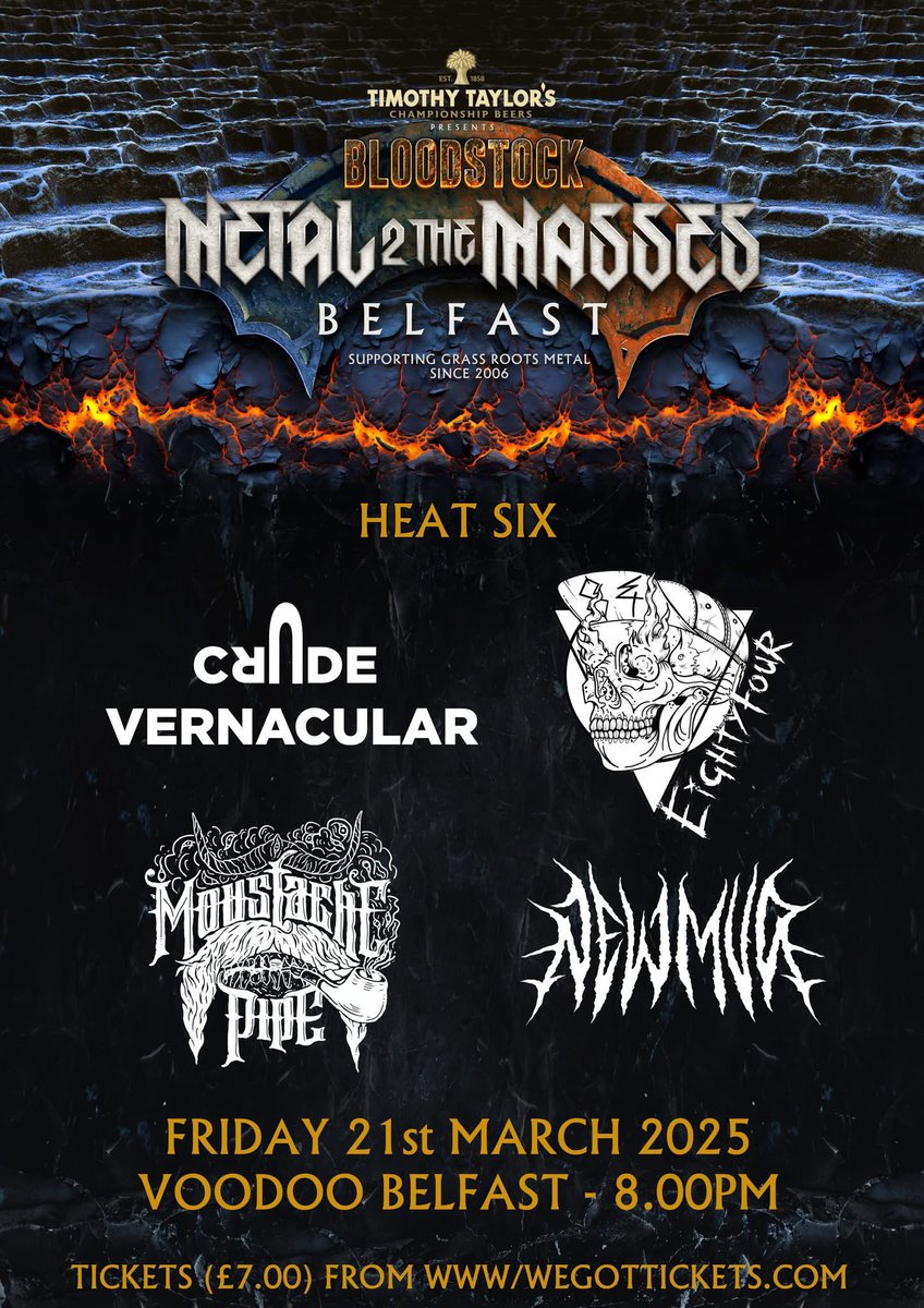 Tonight!! Ticketing below plus pay on the door.

wegottickets.com/event/649098