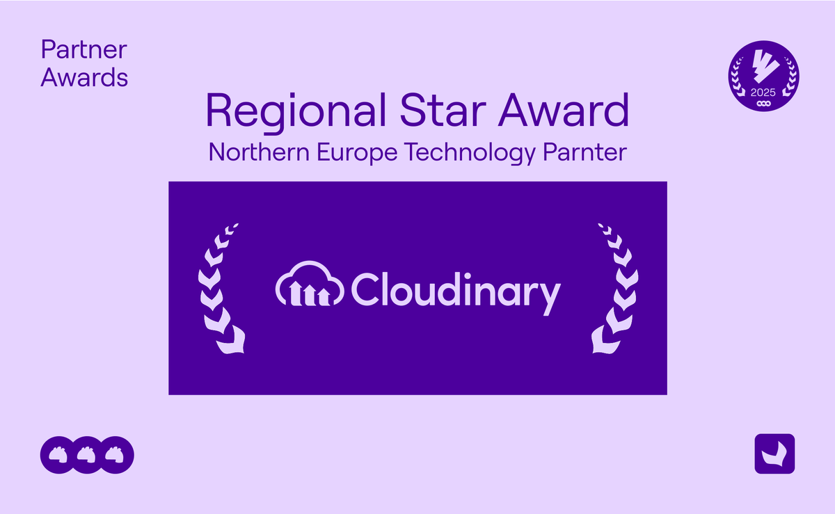 cloudinary's tweet photo. Cloudinary is honored to receive @akeneopim’s 𝗥𝗲𝗴𝗶𝗼𝗻𝗮𝗹 𝗦𝘁𝗮𝗿 𝗔𝘄𝗮𝗿𝗱 𝗳𝗼𝗿 𝗡𝗼𝗿𝘁𝗵𝗲𝗿𝗻 𝗘𝘂𝗿𝗼𝗽𝗲!
A huge thank you to our teams for their dedication and support in making this partnership a success!
#Cloudinary #PartnerAward #Akeneo https://t.co/EBsSkPcUps