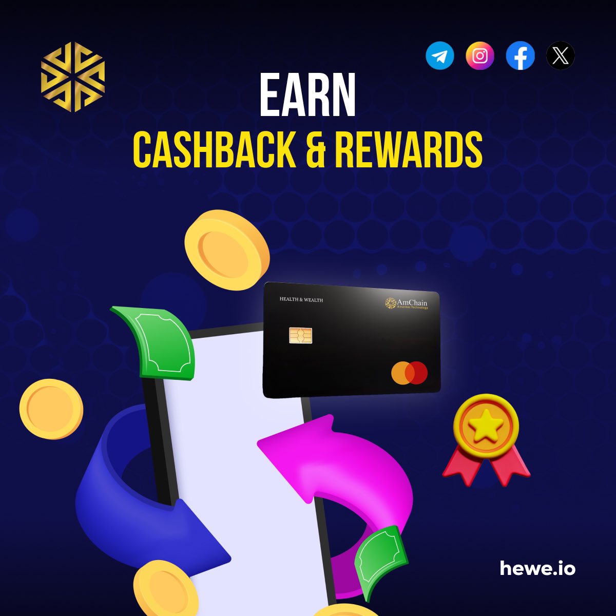 heweofficial's tweet photo. πΈ Earn while you spend! Get cashback & rewards with HeWe Mastercard. π
Refer your friends, and both of you earn extra bonuses! ππ°
Start stacking your rewards today!
#ReferAndEarn #HeWeMastercard #CashbackDeals #CryptoRewards https://t.co/IbrKp7SYGV