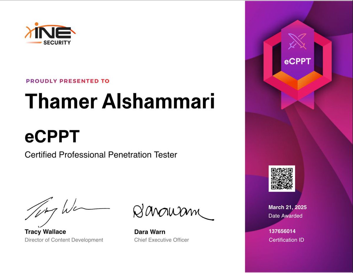 7H4M3R_'s tweet image. On to the next 

#eCPPTv3