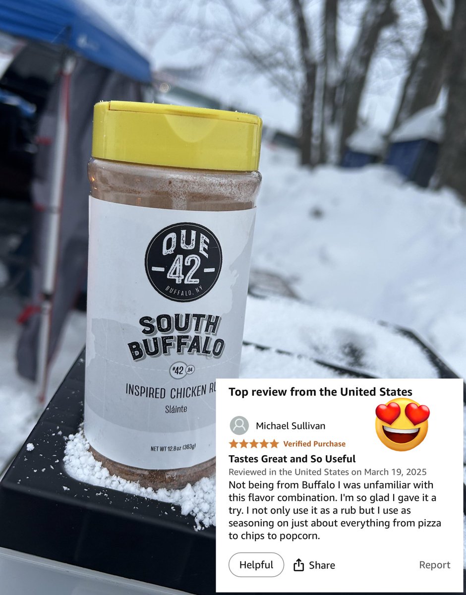 Que42BBQ's tweet photo. Our first Amazon review is a 5-star! https://t.co/GwguIIB6ql
