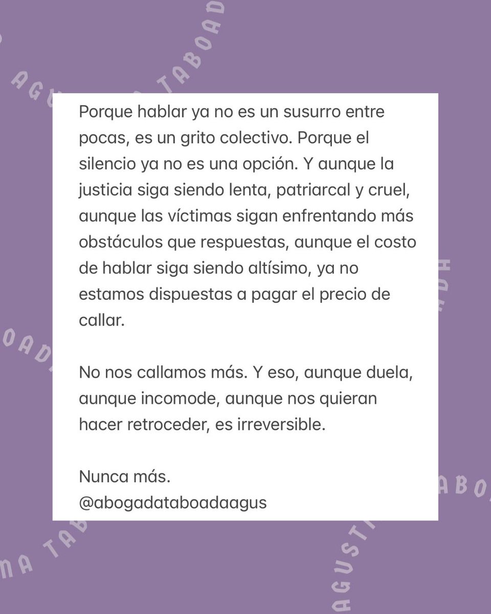 AgustinaTab's tweet photo. “Mirá cómo nos ponemos” no fue solo una consigna: fue la puesta en evidencia de un sistema que no protege y castiga a quien habla. Porque denunciar sigue siendo un acto de valentía en un contexto donde el silencio no es solo consecuencia del miedo, sino una herramienta de control https://t.co/GrEvco2pOG
