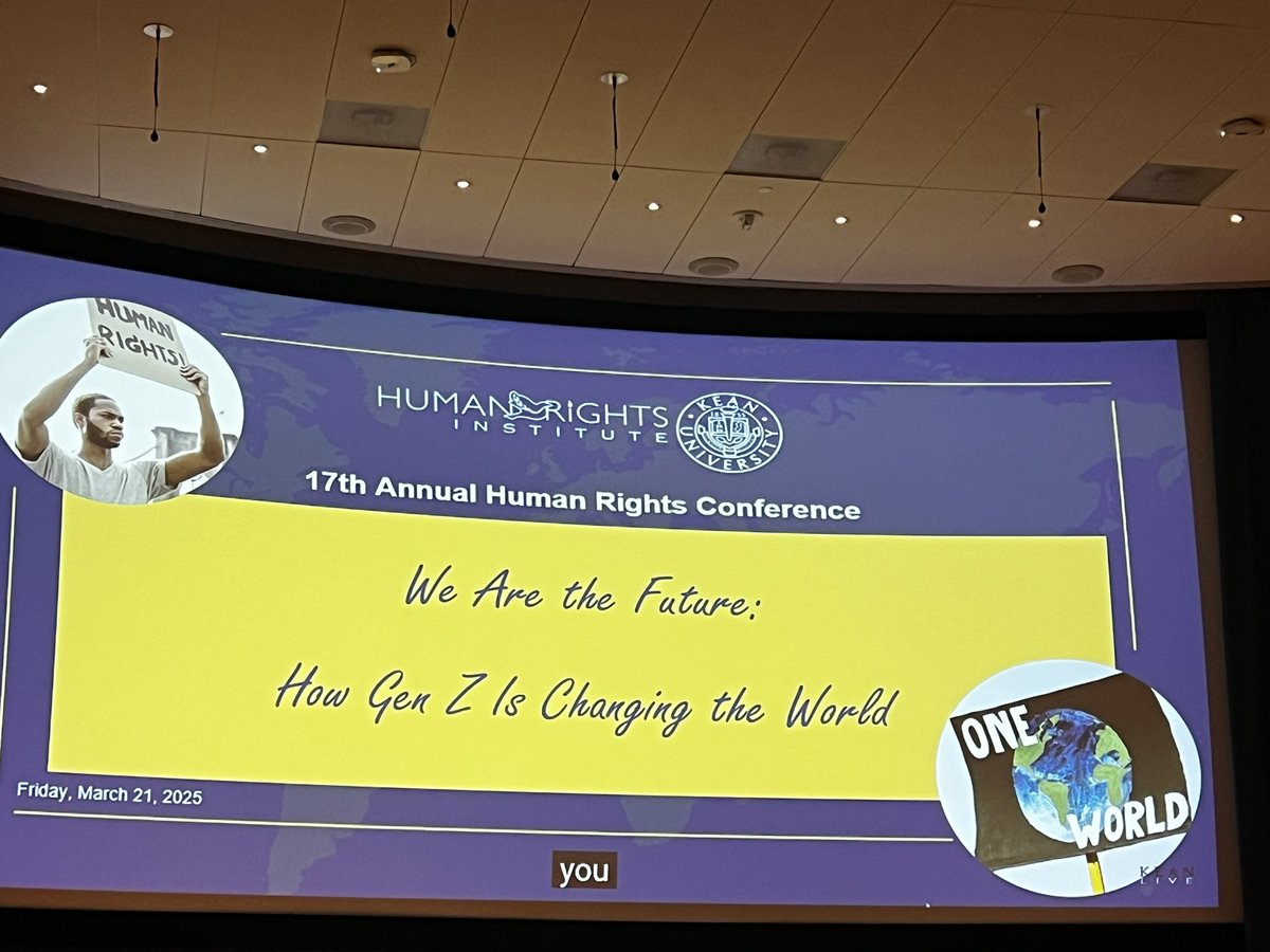 runie324's tweet photo. @KeanUniversity #HumanRightsInstitute #HumanRightsConference @davidhogg111 the power of young people!!!! #WeAreTheFuture!! https://t.co/eHeaWrrhAn
