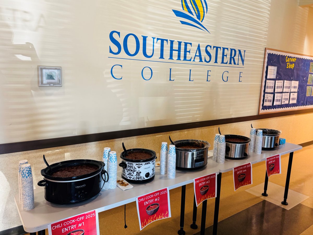 SECEducation's tweet image. We found a fun &amp;amp; delicious way to stay warm at our North Charleston Campus! Congrats to Kat LaRue, our Surg Tech Program Director for winning the 2025 Chili Cook-Off! 🏆 #ChiliCookOff #CampusLife #SurgicalTechnology #StudentSuccess #SECPride #WeAreHireEd #MedicalField