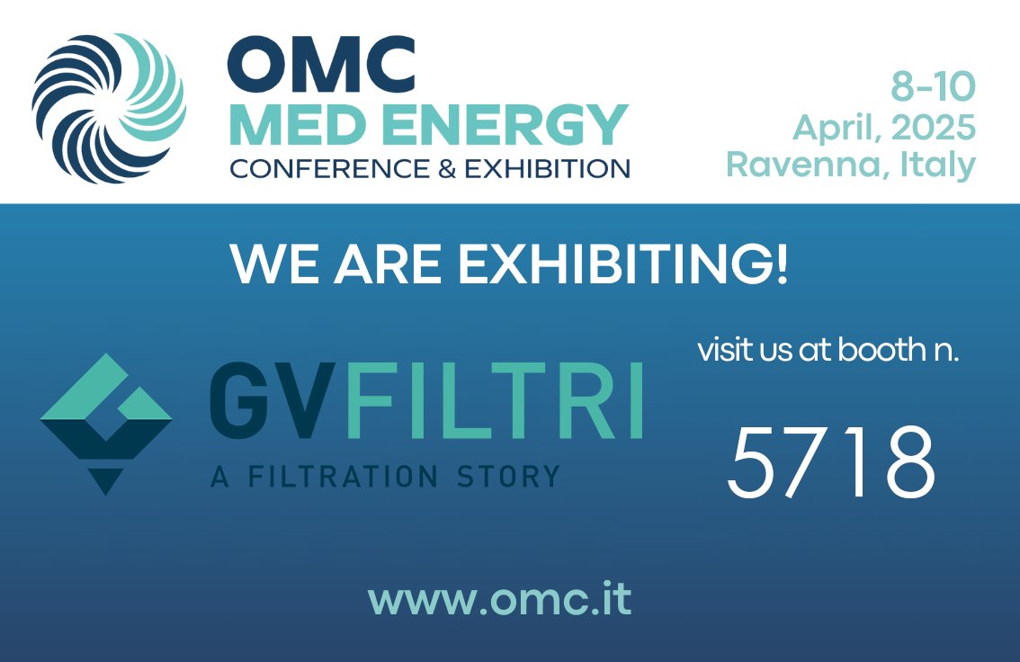 Join us at OMC 2025 in Ravenna! 
We will attend OMC Med Energy Conference &amp; Exhibition, one of the most important events for the Oil &amp; Gas and energy industry, taking place from April 8th to 10th in Ravenna, Italy.
 #OilAndGas #Energy #MedEnergy #Filtration #Filters