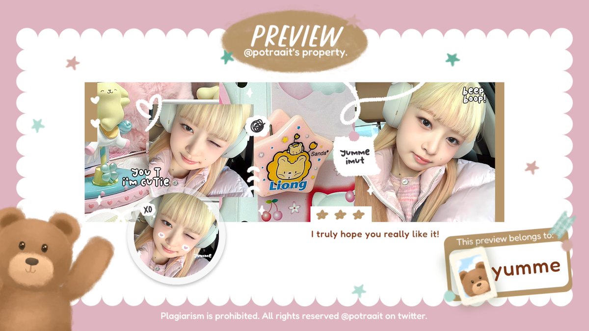 SHOUT OUT TIME 🌟

a big thanks for kak <a href="/SalveoHexia/">Auriga Gautama.</a> yang udah jajanin aku leot gemecc ini 🥺🤏🏻. May all ease and happiness always accompany you! 

thanks juga buat tangan ajaib kak <a href="/potraait/">🧸﹥___ Oci</a> yang udah bikinin mahakarya se-UWAW ini 💓