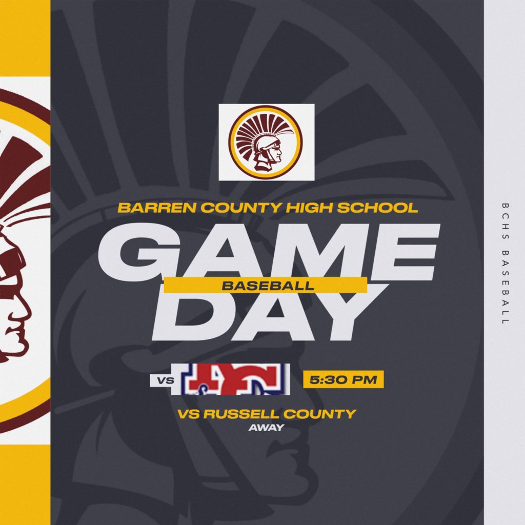 Trojans ⚾ are back on the road today as they travel to Russell County for a matchup with the Lakers!  First pitch is at 5:30.  #FightOn