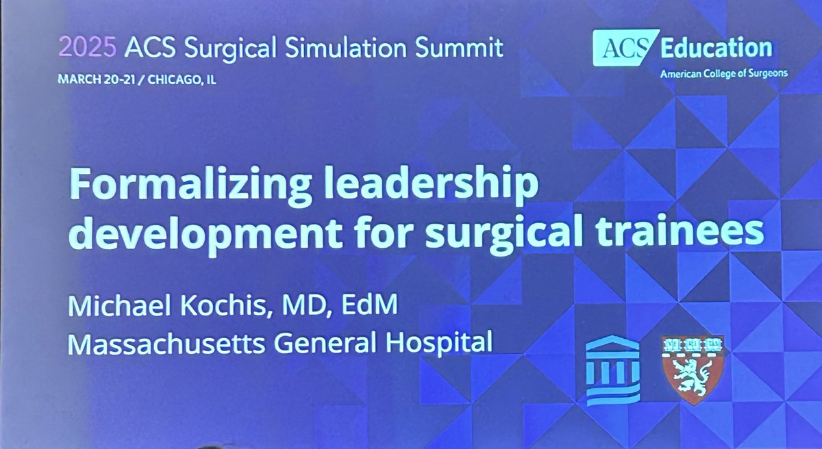 SurgEdFellows's tweet photo. ⭐️ Our leadership guru @Michael_Kochis sharing his work on identifying and developing essential leadership skills among surgical residents leading inpatient teams! #ACSSIM https://t.co/uLyczkRyms