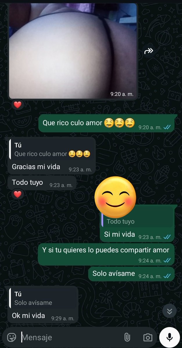 Me encanta cuando mensajeamos así