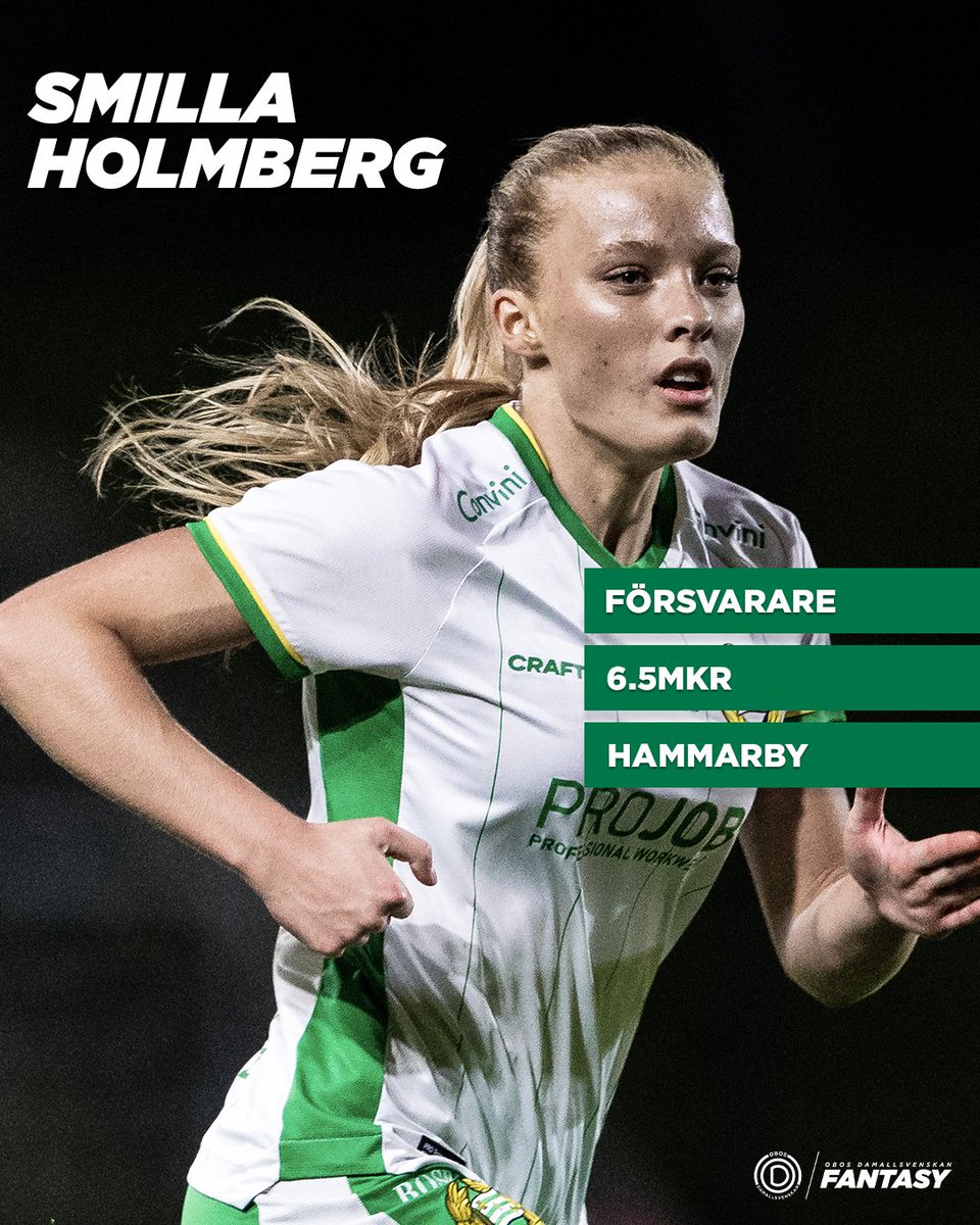 Är Smilla en av dina grönvita pjäser i bygget? Glöm inte att ta ut ditt <a href="/odafantasy/">obosdamallsvenskanfantasy</a>-lag innan serien startar i morgon 🚨

🔗 fantasy.obosdamallsvenskan.se

#Bajen
