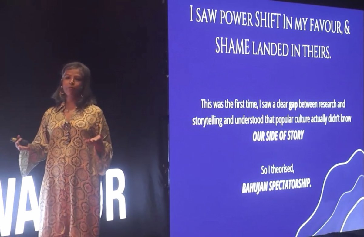 I saw power shift in my favour and shame landed in theirs. #bahujanspectatorship is live on TedX talks now. Please find the link below:  youtu.be/-rUYBulGO1c?si…

#jaibhim