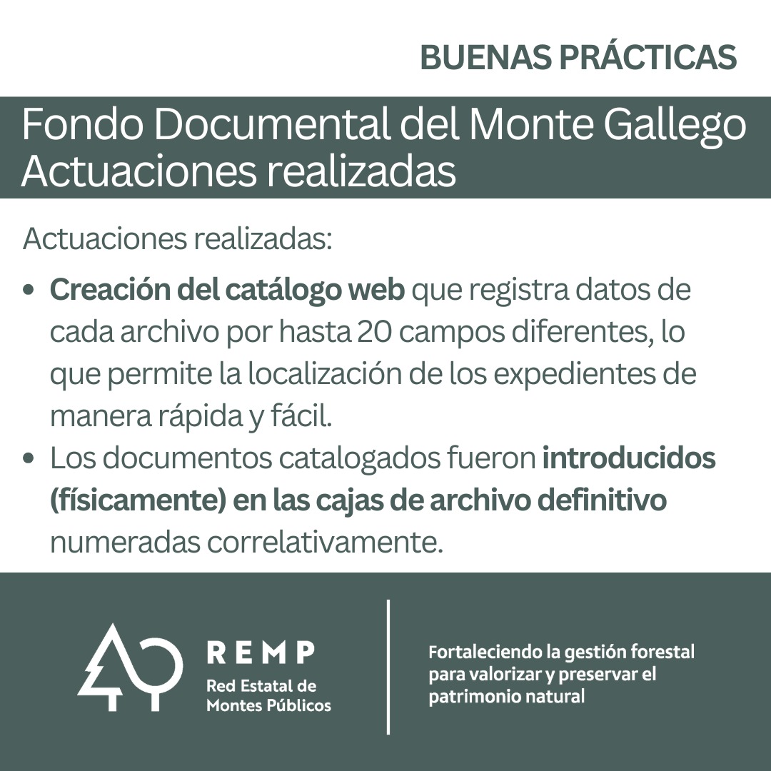 REMP_es's tweet photo. La #BPREMP nos lleva a conocer el Fondo Documental del Monte Gallego, que ha desarrollado una metodología de clasificación, conservación y mantenimiento de la documentación forestal. 

Acceso libre en https://t.co/i2NKxY9LKG

@FBiodiversidad
#ProyectosPRTR 
#PlanDeRecuperación https://t.co/hqvia38zUz