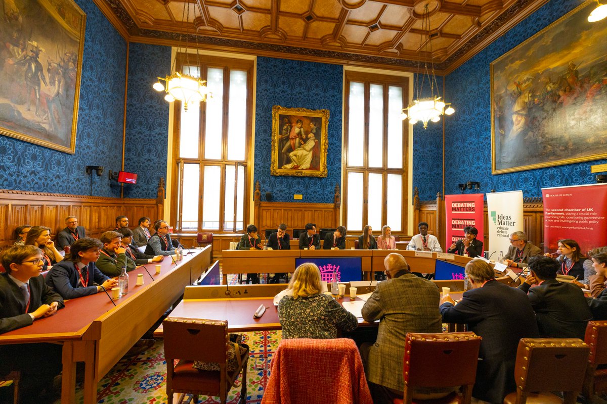 House of Lords (@ukhouseoflords) on Twitter photo Welcome to the students taking part in <a href="/DebatingMatters/">Debating Matters</a> Championships at #HouseOfLords today!
Good luck <a href="/AGSFounded1598/">Aylesbury Grammar School</a>, <a href="/CongletonHS/">CongletonHS</a>, <a href="/abgacademy/">Abbey Grange CE Academy</a>, <a href="/tallisnews/">Thomas Tallis School</a>.
Learn more about the day of debate for young people at the heart of <a href="/UKParliament/">UK Parliament</a> parliament.uk/business/news/… Welcome to the students taking part in <a href="/DebatingMatters/">Debating Matters</a> Championships at #HouseOfLords today!
Good luck <a href="/AGSFounded1598/">Aylesbury Grammar School</a>, <a href="/CongletonHS/">CongletonHS</a>, <a href="/abgacademy/">Abbey Grange CE Academy</a>, <a href="/tallisnews/">Thomas Tallis School</a>.
Learn more about the day of debate for young people at the heart of <a href="/UKParliament/">UK Parliament</a> parliament.uk/business/news/…