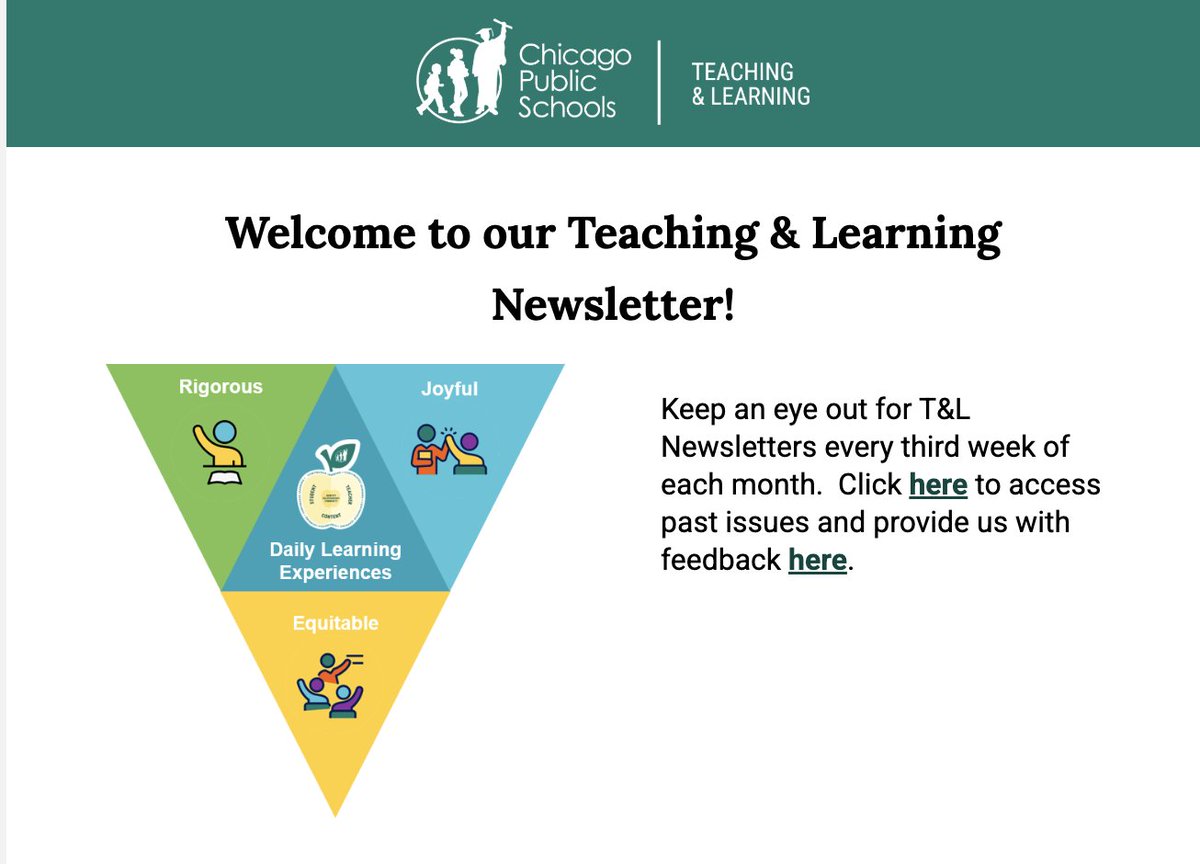 TandL_CPS's tweet image. 📢 The March Teaching &amp;amp; Learning Newsletter is here!🎉
🔹 Teacher Leadership Pathways 
✨ Educator Spotlight 
📅 Upcoming Professional Learning 
📰 Skyline News 
Don’t miss out! ➡️ mailchi.mp/cps.edu/we-are… @TandL_CPS @ChiPubSchools