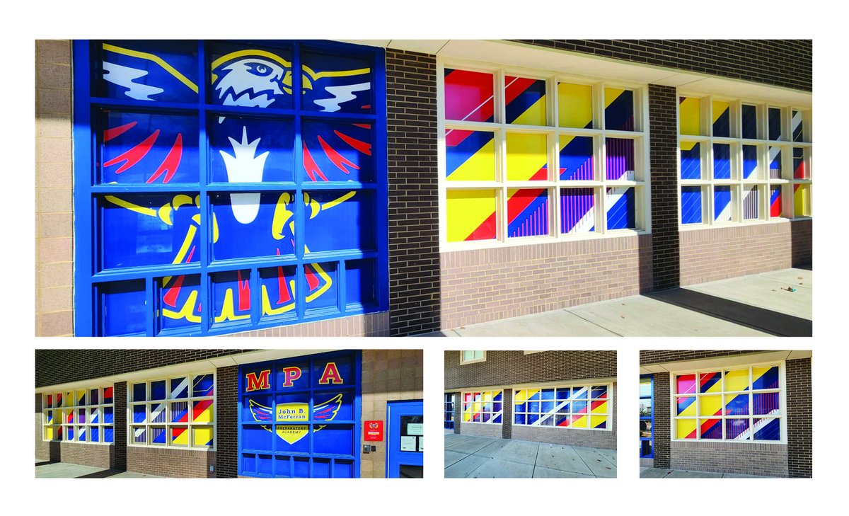 Brighten up your view! Check out <a href="/McFerranKY/">@McFerranKY</a> 's new vibrant window graphics! #mpjcps #wearejcps #JCPSKY #windowgraphics