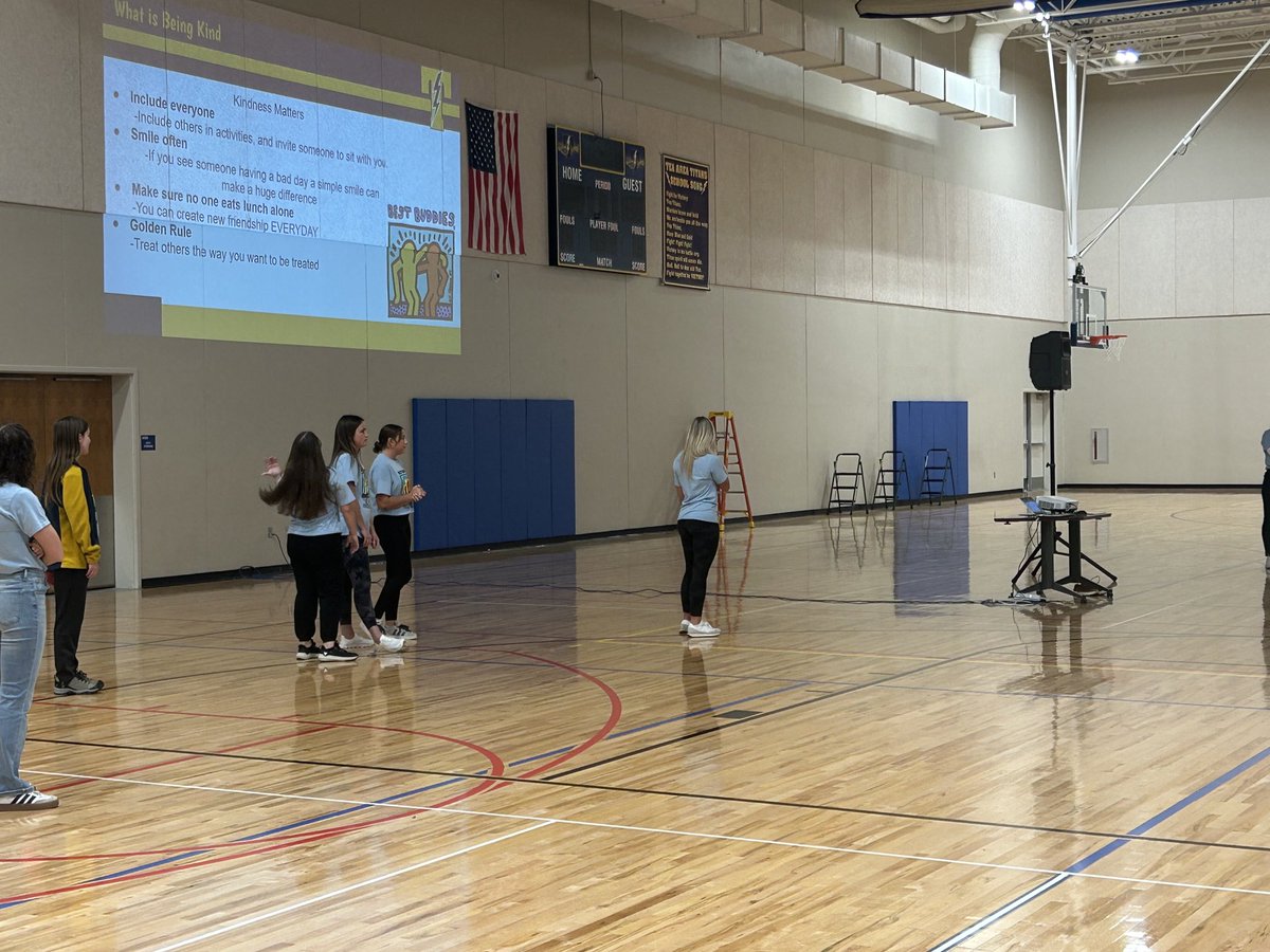 TAHS Best Buddies spreading the message of kindness to Venture and Legacy during World Down Syndrome Day!