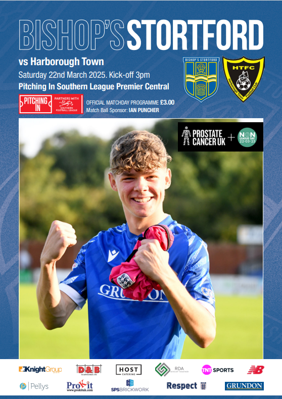 Bishop's Stortford FC (@bsfctheblues) on Twitter photo Don't forget to grab your copy of this weeks matchday programme at the gate priced £3
<a href="/Charlie_Castle9/">Charlie Castle</a> fronts this week edition that includes the latest views of gaffer Steve Castle, a look back at our only ever previous meeting with the Bees and a spotlight on Gary Cohen! Don't forget to grab your copy of this weeks matchday programme at the gate priced £3
<a href="/Charlie_Castle9/">Charlie Castle</a> fronts this week edition that includes the latest views of gaffer Steve Castle, a look back at our only ever previous meeting with the Bees and a spotlight on Gary Cohen!
