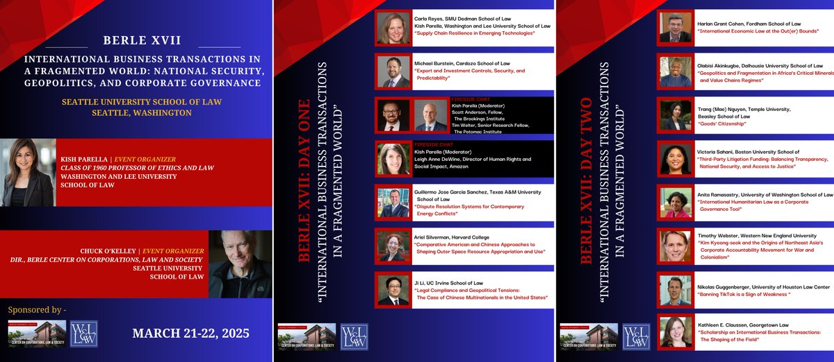 W&L Law School (@wlulaw) on Twitter photo W&L Law prof <a href="/Kish_Parella/">Kish Parella</a> is co-organizing the Berle XVII Symposium at Seattle University School of Law. The event title is “International Business Transactions in a Fragmented World: National Security, Geopolitics, and Corporate Governance.” columns.wlu.edu/kish-parella-c… W&L Law prof <a href="/Kish_Parella/">Kish Parella</a> is co-organizing the Berle XVII Symposium at Seattle University School of Law. The event title is “International Business Transactions in a Fragmented World: National Security, Geopolitics, and Corporate Governance.” columns.wlu.edu/kish-parella-c…