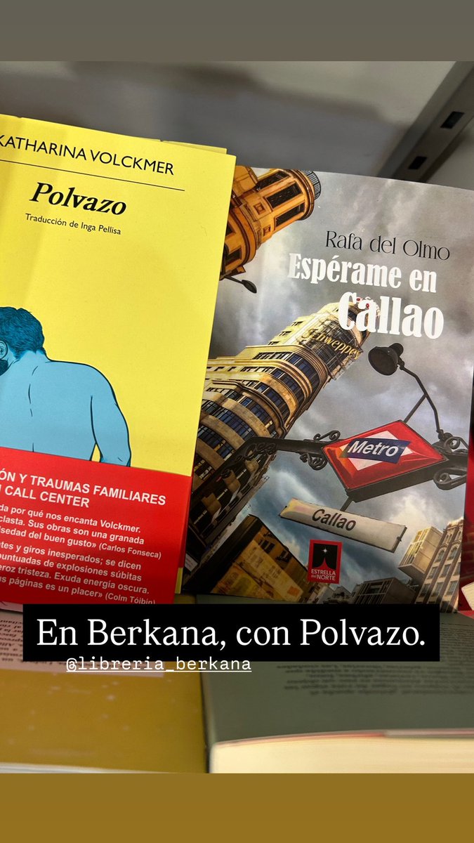 Mi novela, en <a href="/libreberkana/">Librería Berkana</a> , con Polvazo 😊