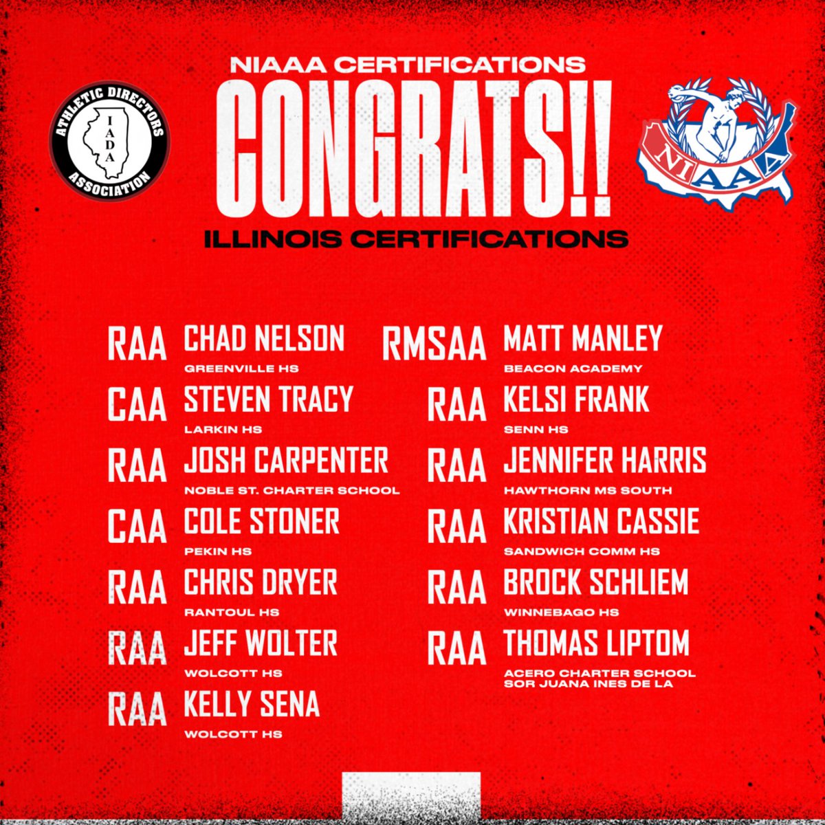 Congrats to our recent ADs on their certifications!