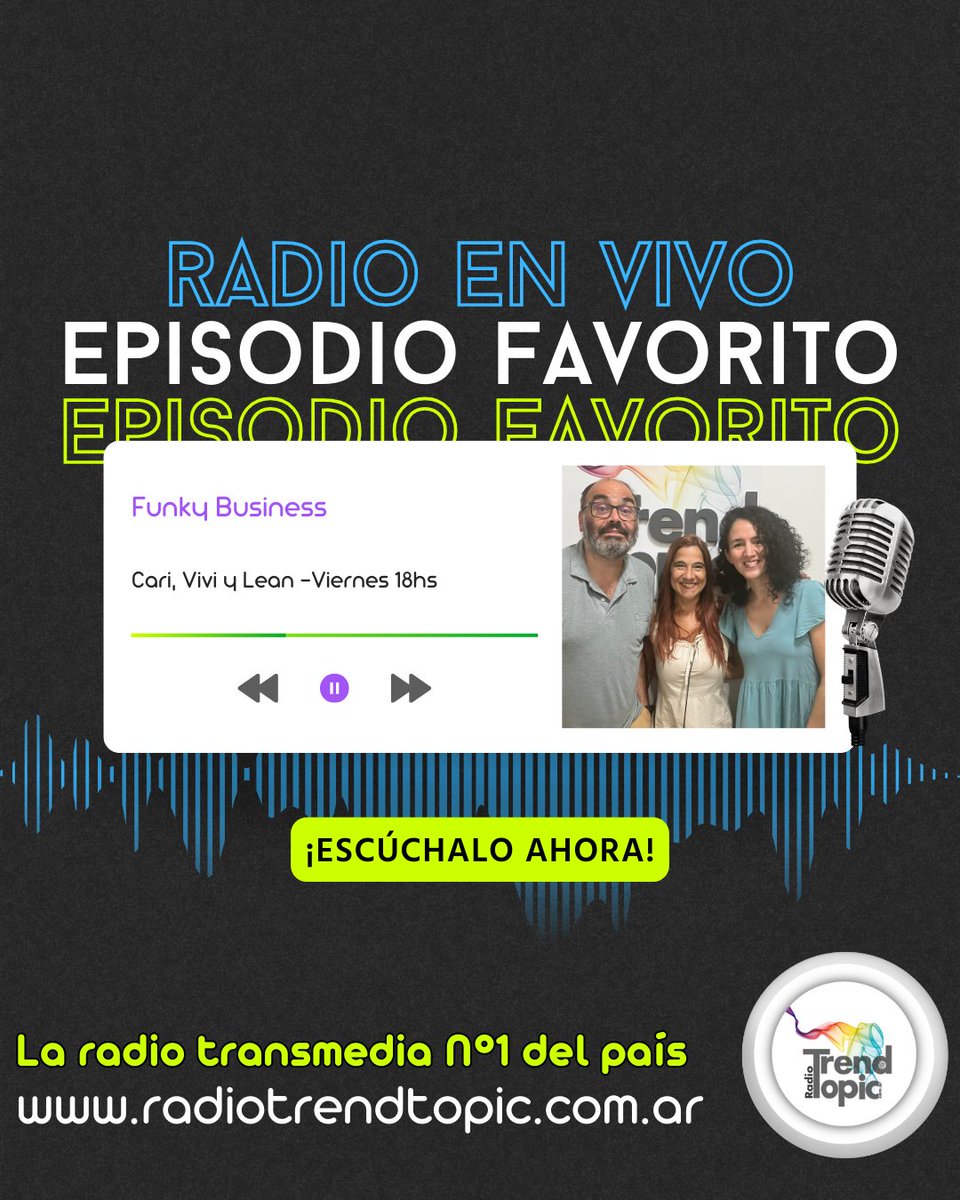 RadioTrendTopic's tweet image. ¡Anticipamos mas novedades de temporada en #ComunidadTT y compartimos algunos #clasicosTT!

¡Sumamos nuevas voces digitales en #Radio #Streaming y #Vodcast !