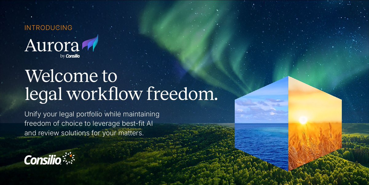 ConsilioGlobal's tweet image. ⚙️ Streamline Your Legal Workflows
With Aurora, eDiscovery is seamless—from data ingestion to review—with workflows built for efficiency and ease.

🔗 Discover streamlined success: buff.ly/hjx4RNQ
#WorkflowTech #AuroraByConsilio