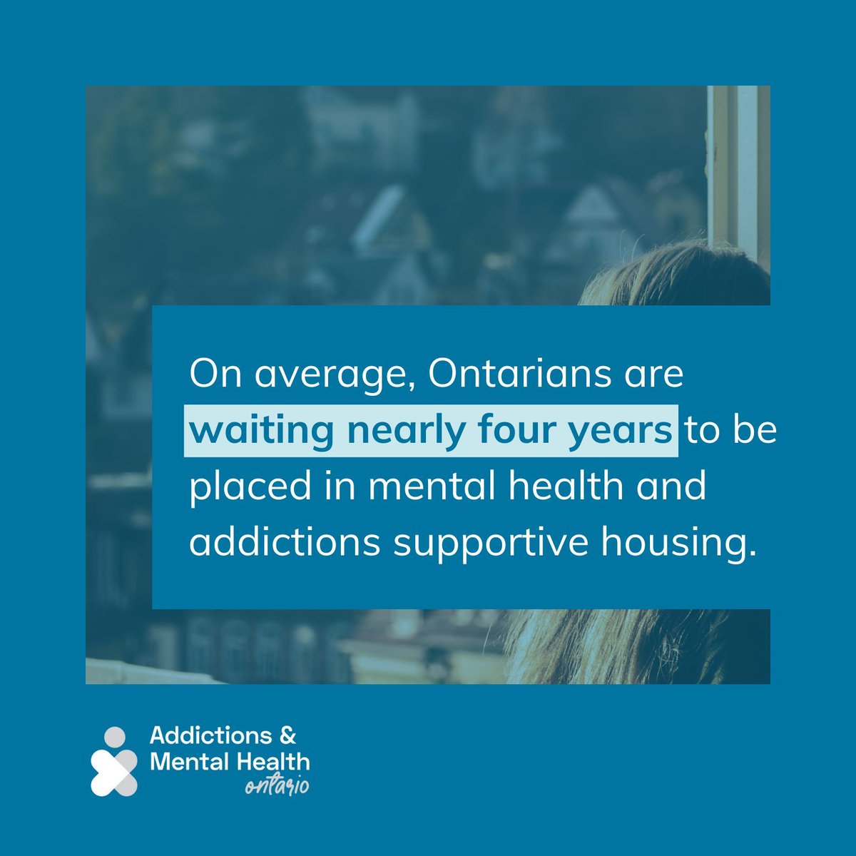 Across Ontario, people are waiting nearly four years to be placed in mental health and addictions supportive housing.

That’s four years too long.

Its' time to prioritize investments in mental health and addictions supportive housing. 

Learn more:  amho.ca/wp-content/upl…