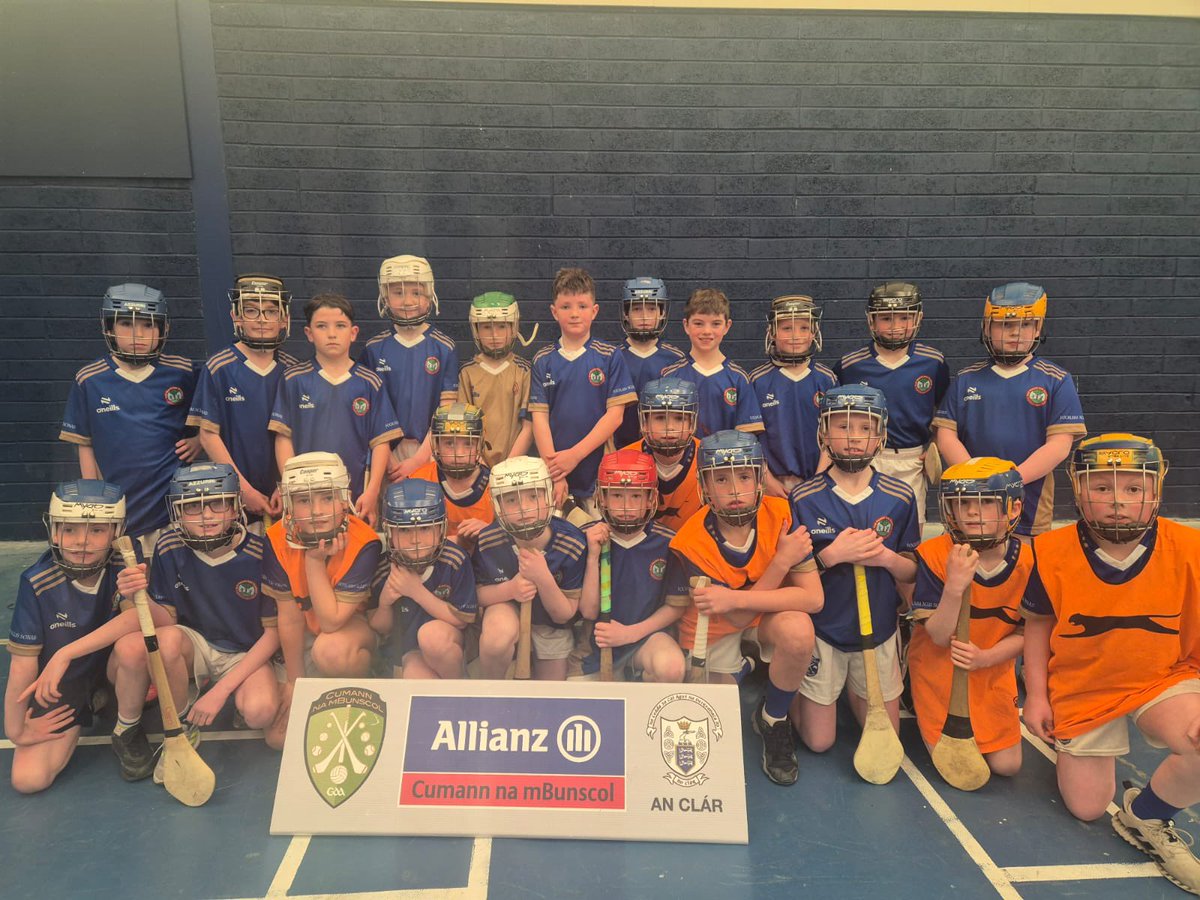 cnambanchlair's tweet photo. Indoor hurling  finals. Congratulations to @gmcinis and @ballyea_club for reaching the final. A fantastic victory for @cratloens. Well done all @Allianz @GaaClare @cnambnaisiunta. Míle buíochas to Aaron Carrol for organising. https://t.co/kzxGqWRuAj