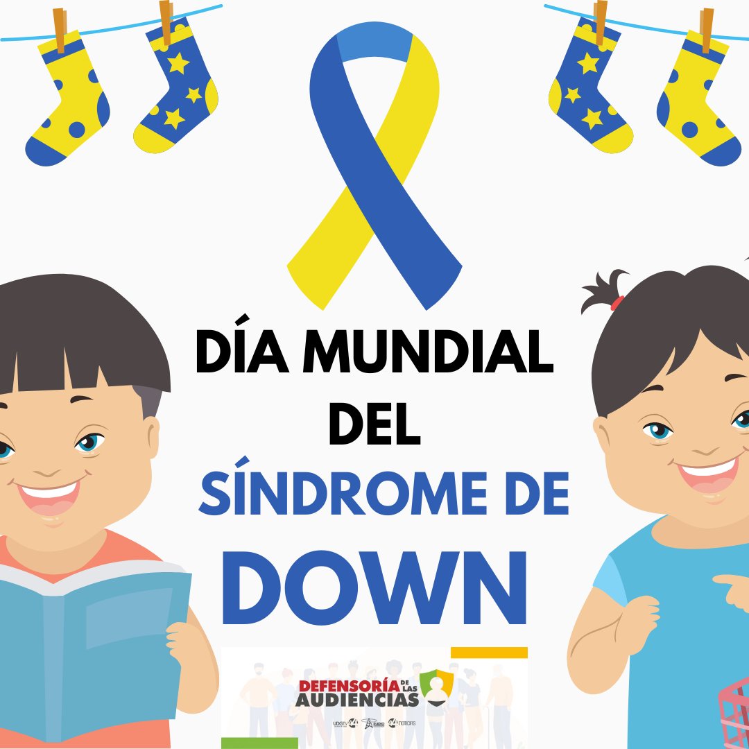 Hoy, #DíaMundialDelSíndromeDeDown, recordamos que la inclusión empieza también en los medios.

📺 Las personas con discapacidad deben aparecer sin estereotipos, con dignidad y respeto. ¡Sí se puede!
#Diversidad #DerechosDeLasAudiencias <a href="/DefensoriaUdgtv/">Defensoría UDGTV</a>