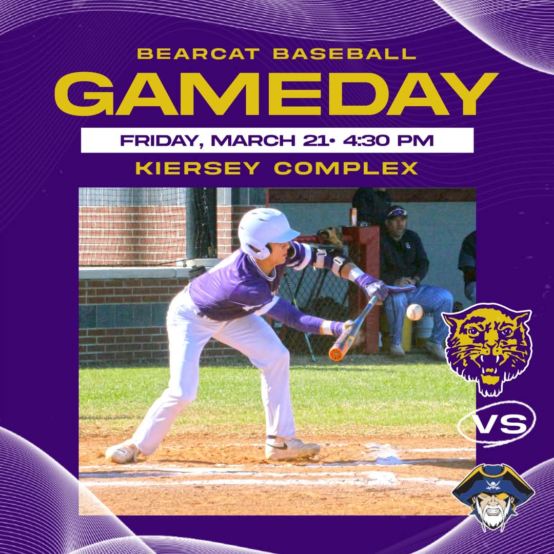 Gameday! Booneville closes out the week this afternoon with a conference matchup with visiting Cedarville. 4:30 first pitch. Looking for an important win heading into Spring Break.
#bearcatsalltheway 
#BestIsTheStandard