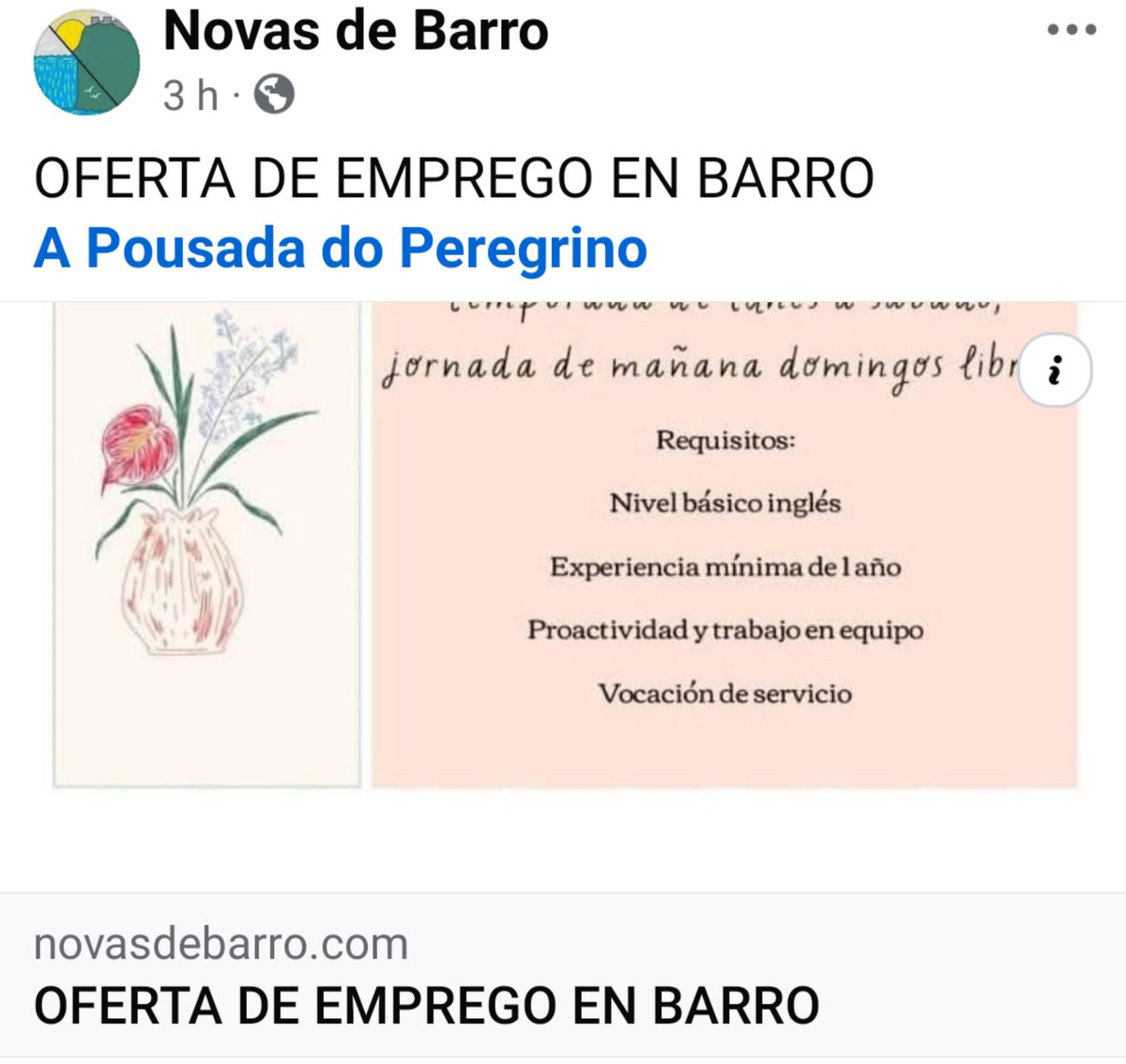 NovasdeBarro's tweet photo. OFERTAS DE EMPREGO EN BARRO 
https://t.co/1pVwVfDUBL https://t.co/G3Ot7LB5D3
