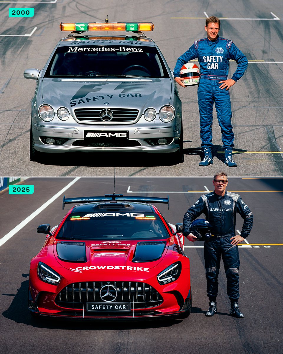 Celebrating 25 years of Bernd Mayländer as the official FIA Safety Car driver