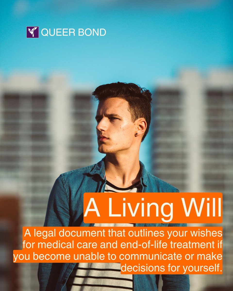 At QUEER BOND, we believe in planning for the future to protect the life and relationships you’ve built. A Living Will is a vital document that ensures your wishes are respected and your loved ones are supported during life’s most challenging moments.

buff.ly/cELCRmi