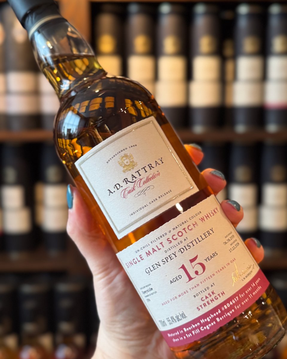 Glen Spey 2009. Finished in 1st Fill Cognac Barrique.

Finished for over 11 months in a French Limousin oak barrique, that previously held Cognac for 5 years, to build layers of fruit flavour and texture upon the light, grassy Glen Spey spirit.

#adrattraywhisky #caskcollection