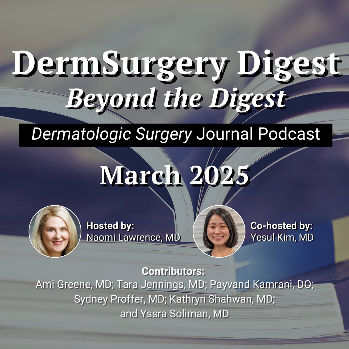 March’s episode of Beyond the Digest is now available to listen to on ASDS Learn, Spotify and Apple Podcasts. 
asds.net/dermsurgery-di…
