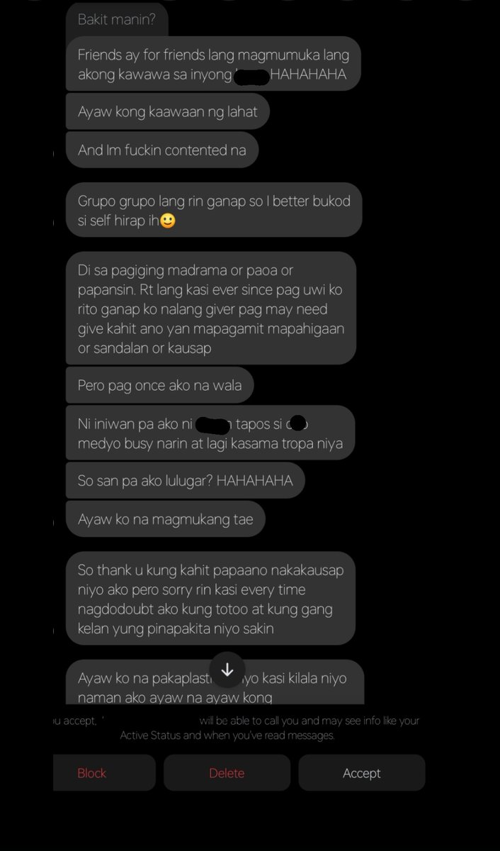 Preeemesa's tweet photo. Realizing my today's situation is my karma 5 years later. Unaware na sa sobrang close ko sa mga friends ko noon, may isa palang makakaramdam ng pagka OP. Guess what, I had no one na din. Sucks but, I think I'll be ok with it. https://t.co/AXjd2mUUMg