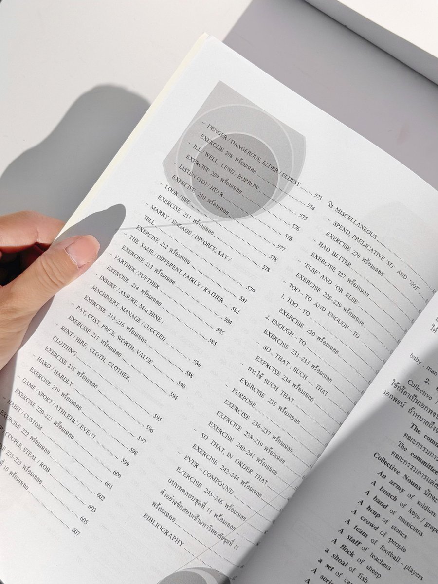 เนี่ยจะไม่สนับสนุนหนังสือค่ายไทยได้ยังไง แค่เห็นสารบัญหัวข้อสอนแกรมมาร์ครอบจักรวาลขนาดนี้ก็ขนลุกแล้ว อ่านง่ายเพราะอธิบายเป็นภาษาไทย แล้วแบบฝึกหัดก็เยอะมาก ๆ เล่มเบ้อเร่อในงบ 2xx ยกให้เป็นเรฟแกรมมาร์เล่มแรกที่ต้องมี 📖 https://t.co/s7zYcfP2yj