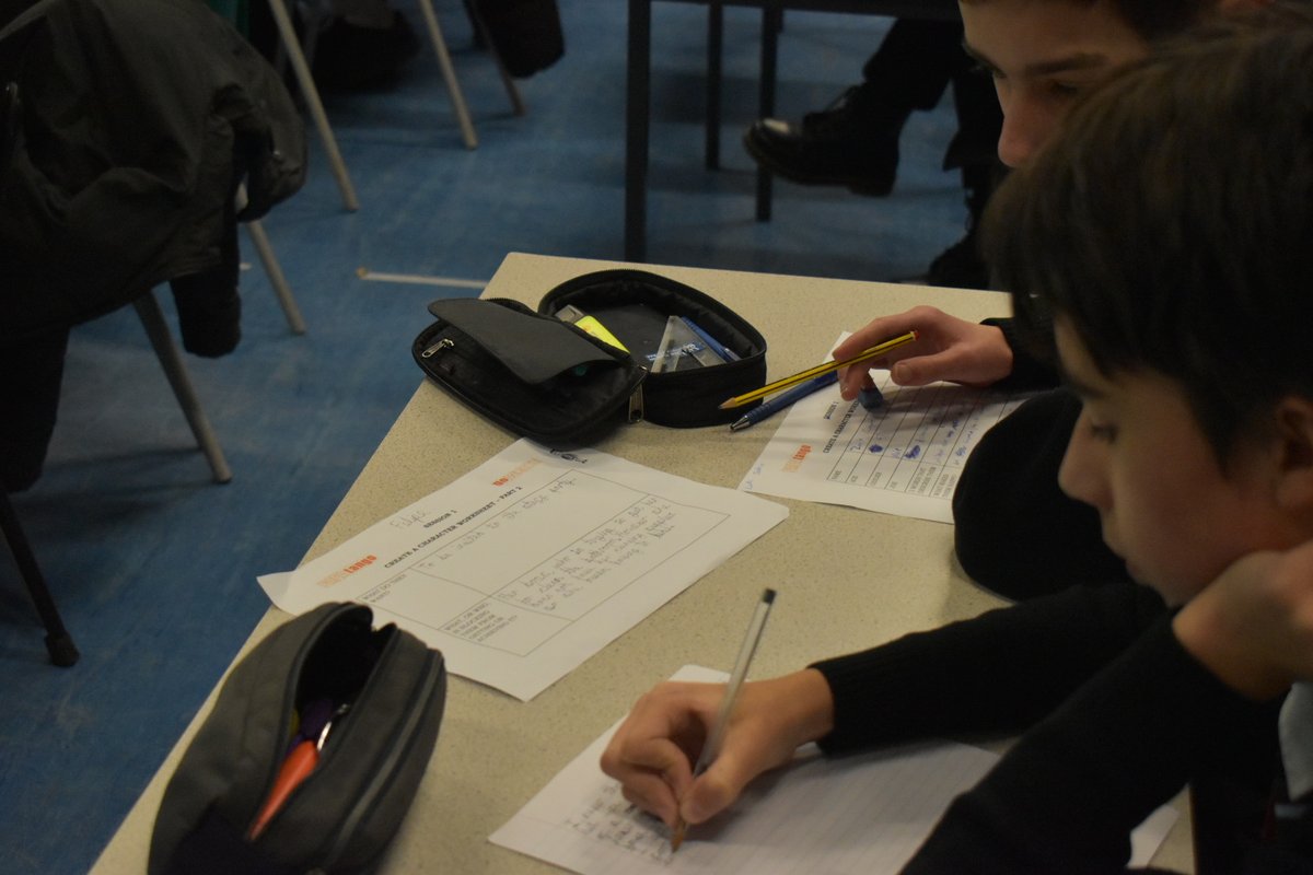 PapatangoTC's tweet image. Our #GoWrite programme turns young people in to published and produced playwrights! Yesterday students at @highgatewood in #Haringey attended a screening of their scripts performed by professional actors and received books of the group's work. Well done all!