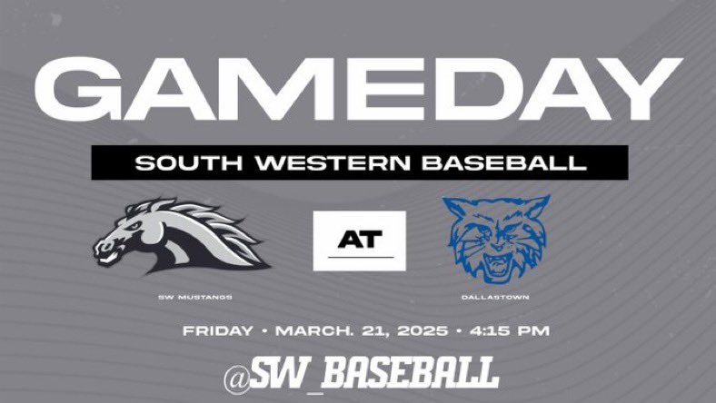 SW_Baseball's tweet image. GAMEDAY
🆚@DtownWildcats 
⏰ 4:15
📍 Dallastown High School