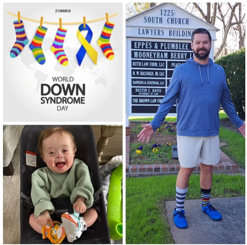 PerryDeLoachLaw's tweet photo. HAPPY WORLD DOWN SYNDROME DAY!!! We were blessed with a son with trisomy 21 in December of 2023. He is such a blessing to our family and anyone else who gets to meet him! So, if you see someone with crazy mismatched socks today, please help them celebrate! https://t.co/aG5nioehJi