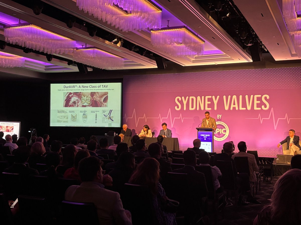 AnterisTech's tweet image. We are excited to share 1-year data from DurAVR® THV clinical experience, presented by Rishi Puri at Sydney Valves!
One-year Results Highlights:
✅ DurAVR® THV demonstrated a favorable hemodynamic profile sustained to one-year, with an Effective Orifice Area (EOA) of 2.1 + 0.2…