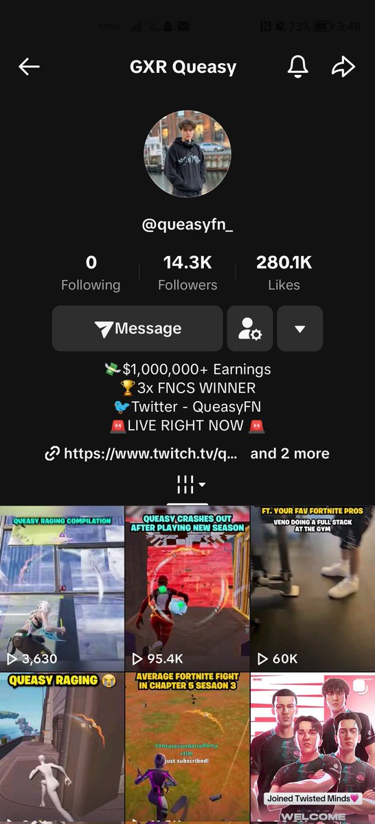 RealNikolich's tweet photo. @QueasyFN Following since 1k fb goat https://t.co/H2GAXb0aeU